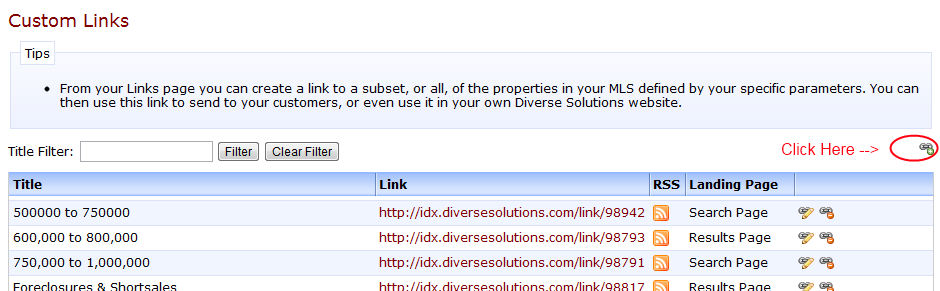 Diverse Solutions Help Desk How To Create Custom Links